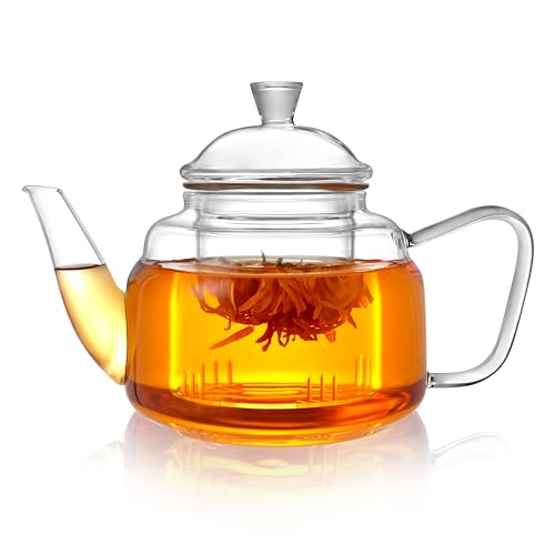 Glass Teapot with Removable Infuser