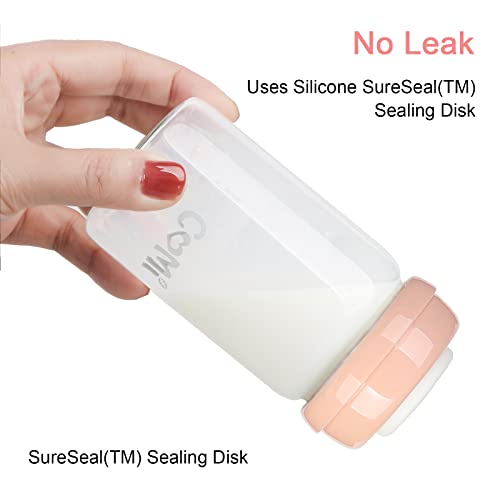 Wide Neck Glass Breastmilk Collection n Storage Bottle (2 Count)