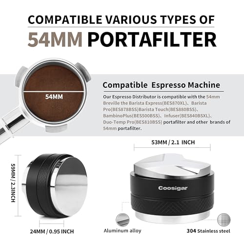 54mm Coffee Distributor and Tamper