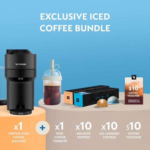 Vertuo Pop+ Iced Coffee & Espresso Maker Bundle by De'Longhi
