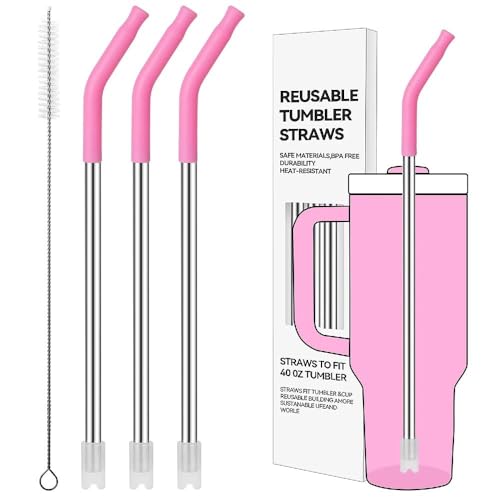 Straight Metal Straws for Stanley 40oz