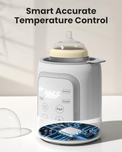 8-in-1 OG Fast Bottle Warmer with Timer, Gray