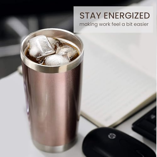 20oz Tumbler 12 Pack Double Wall Vacuum Insulated Travel Mug Bulk (12 Count)
