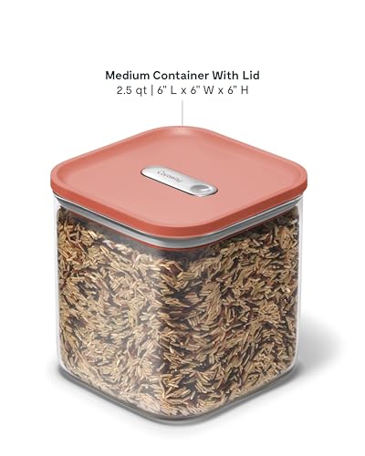 2.5 qt Glass Airtight Food Storage Container with Lid