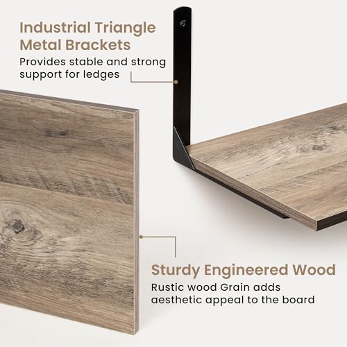 Floating Shelves for Wall (2 Count)