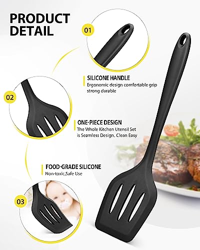 4 Pcs Silicone Kitchen Utensils Set (4 Count)