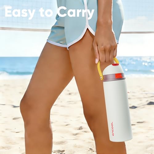 Insulated Water Bottle with Straw