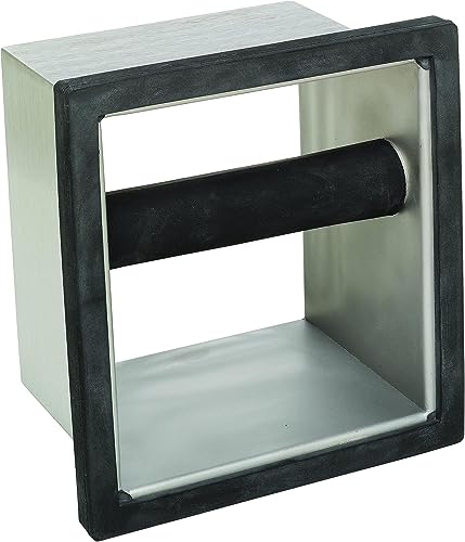 Stainless Steel Open Bottom Knock Box Chute with Rubber Bar