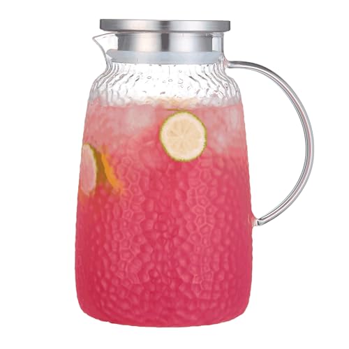 105 Oz Borosilicate Glass Pitcher with Lid