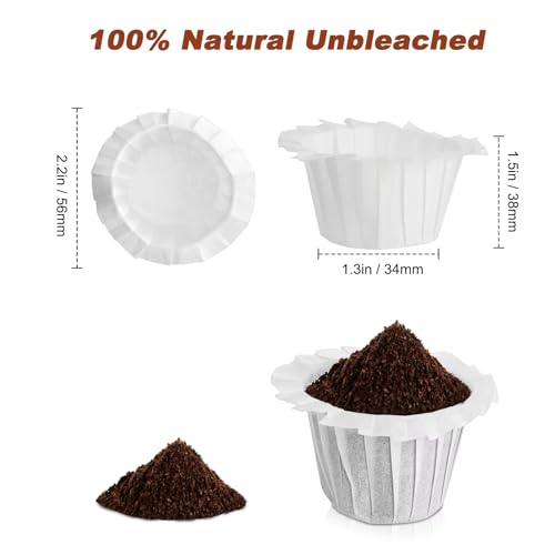 Disposable Paper Coffee Filters (500 Count)