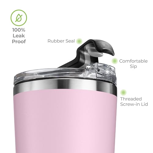 16 oz Insulated Coffee Tumbler with Leakproof Lid