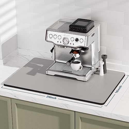 Coffee Mat 16" x 24" Coffee Bar Mats for Espresso Machine Station Accessories and Organizer