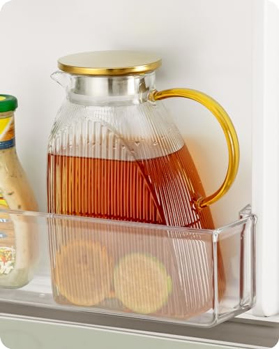 Water Pitcher Glass Jug With Lid and Spout