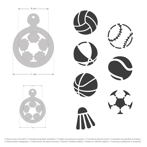 Coffee Stencils and Cookies Decoration 14Pcs 2.8”x2.8” and 4.3”x4.3”