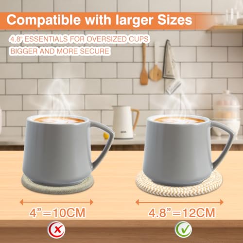 4.8" Drink Cotton Coasters Set of 2 (2 Count)