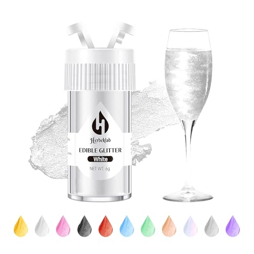 White Edible Glitter