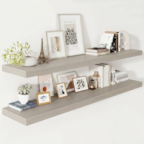 Deep Floating Shelves 55x12” Set of 2 (2 Count)