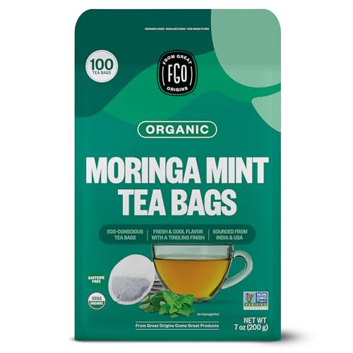 Organic Moringa Mint Tea (100 Count)