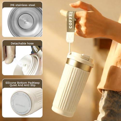 Vacuum Insulated Stainless Steel Travel Coffee Mug