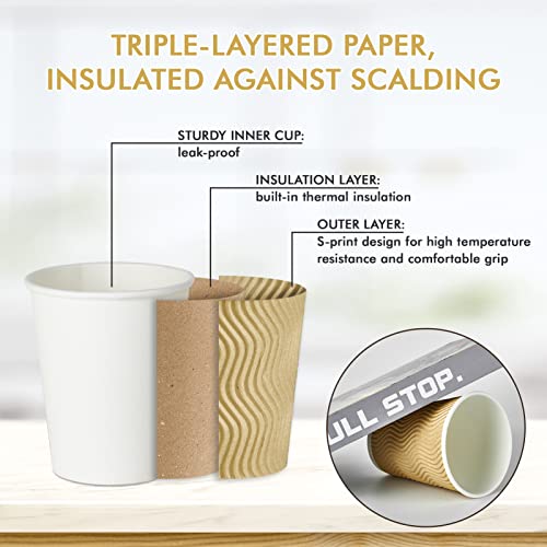 120 Count 8 oz Coffee Cups