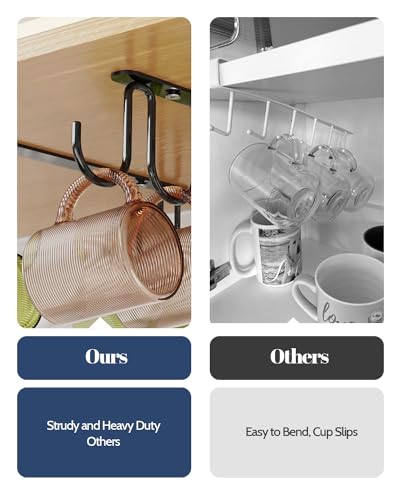 Mug Hooks Under Cabinet 3 Pack (3 Count)