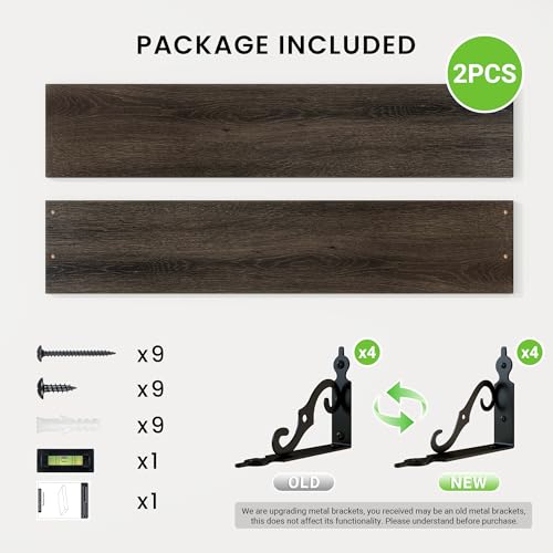 Floating Shelves for Wall Decor (2 Count)