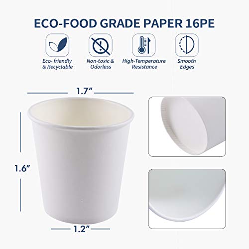 4 oz Paper Cups 300 Pack (300 Count)