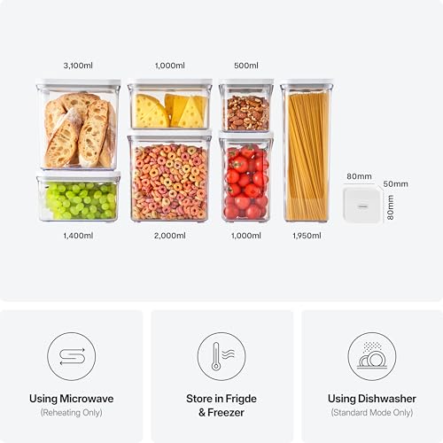 Premium Airtight Food Storage Containers Mega 8P