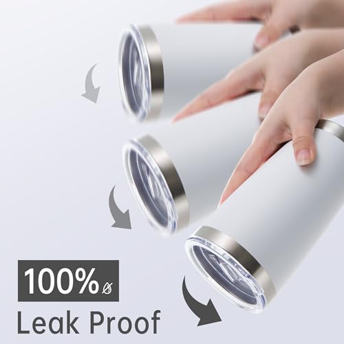 20 oz Tumblers Bulk Stainless Steel Tumbler with Lid (12 Count)
