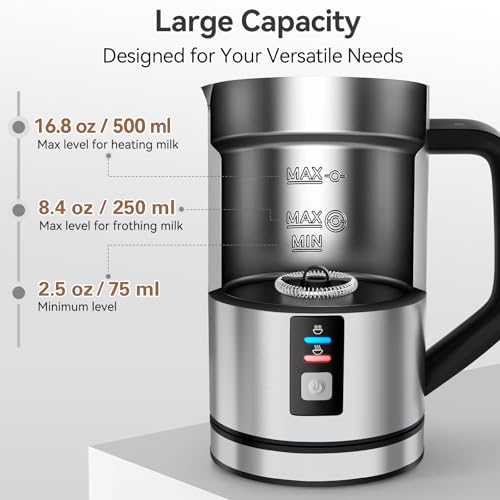Milk Frother Automatic Hot & Cold Foam Maker