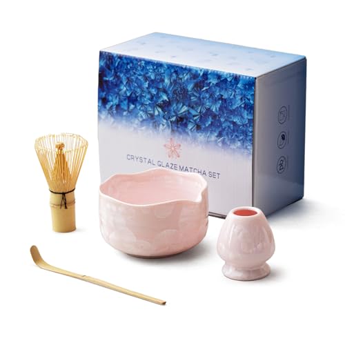 Natural Crystal Flower Matcha Set