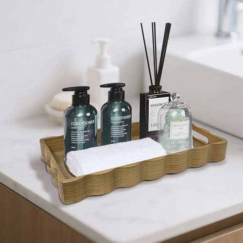 Pine Wood Decorative Tray with Handle