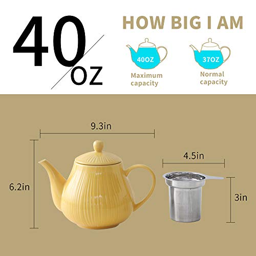Ceramic Teapot with Infuser
