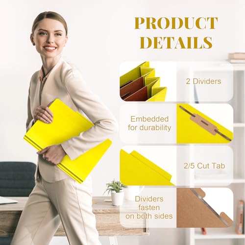36 Pcs Classification Folders Letter Size (36 Count)