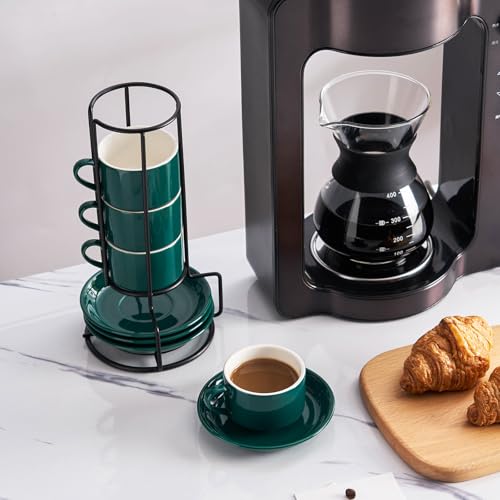 2.5oz Espresso Cups Set of 4 (4 Count)
