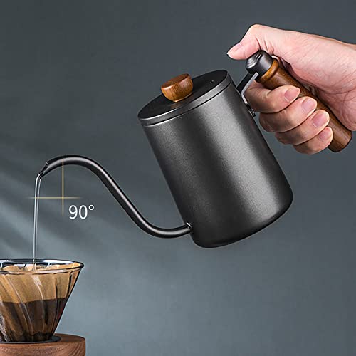 Pour Over Coffee Maker Set Coffee Kettle Scale Server Dripping Cup Bean Grinder Filter Paper Ceramic Cup All in 1 Great for Traveling Camping Excellent Coffee Gift
