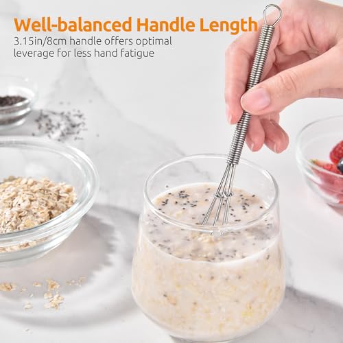 Small Mini Whisks for Cooking (2 Count)