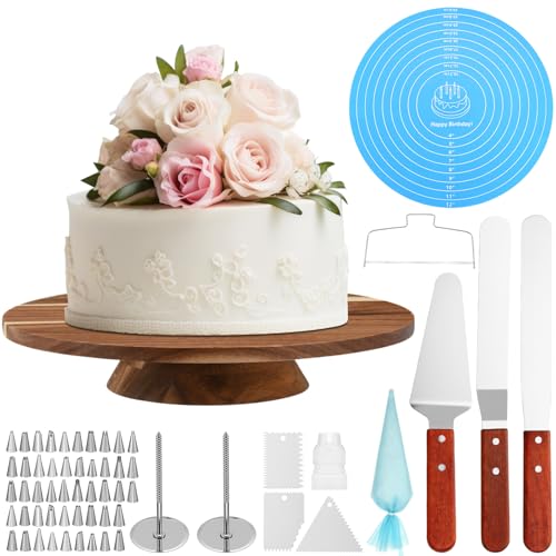 61 Pcs Cake Decorating Kit with 12