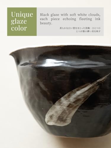 Matcha Set with Handmade Ceramic Bowl & Bamboo Whisk