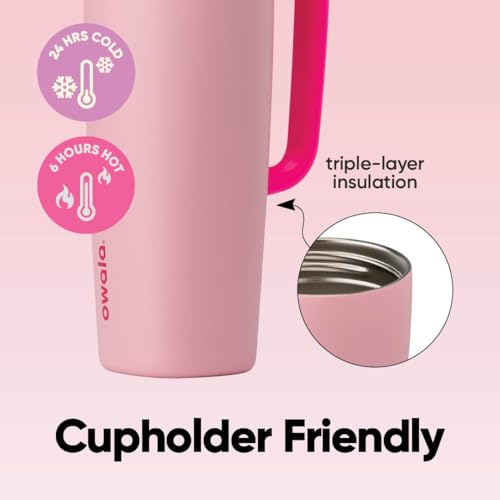 SmoothSip Slider Stainless Steel Insulated Travel Mug with Handle