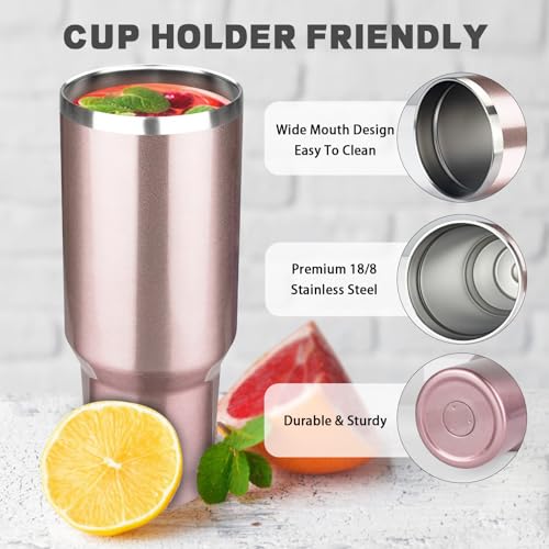 40 oz Tumbler with Lids and Straws