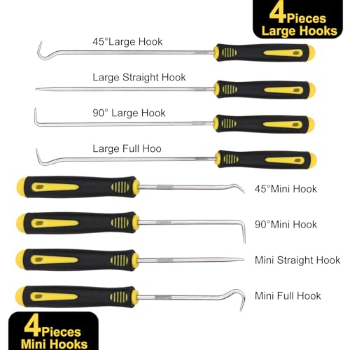 8 Pieces Pick and Hook Tools Set