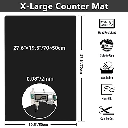 2mm Thick Silicone Mats for Kitchen Counter