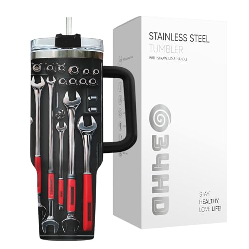 Mechanic Dad Engineer Tools 40 oz Tumbler with Handle