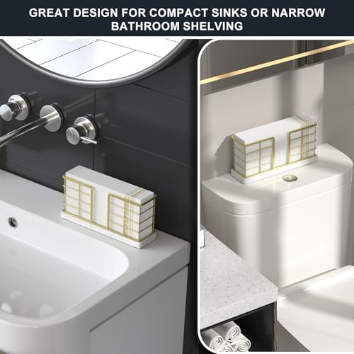 Marble Vertical Stance Bathroom Napkin Holder