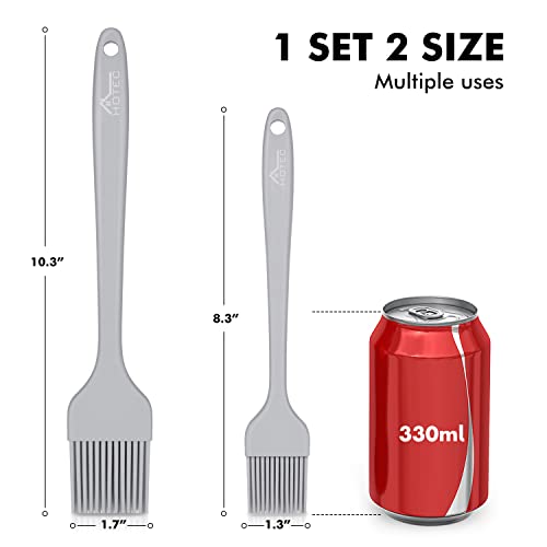 Basting Brushes Silicone Heat Resistant Pastry Brushes Spread Oil Butter Sauce Marinades for BBQ Grill Barbecue Baking Kitchen Cooking BPA Free Dishwasher Safe