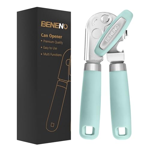 Heavy Duty Hand Can Opener Manual with Magnet Lid Remover