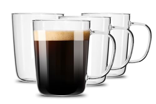Glass Coffee Mugs (4 Count)