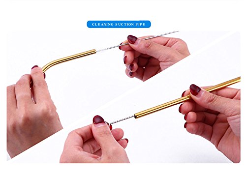 Reusable Stainless Steel Drinking Straws (23 Count)