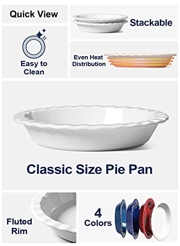 Ceramic Pie Pans for Baking (2 Count)